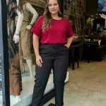 Calça Alfaiataria Barra Italiana e Cinto