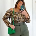 Cropped Animal Print