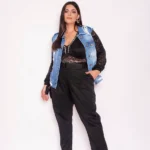 Calça Sarja Barra Italiana Predilects Tam 50/52