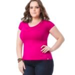 Blusa Básica Pink Tam. 44, 46 e 48