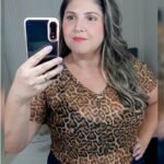 Blusa Tule Estampa Onça