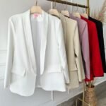 Blazer Alfaiataria Liso Hot Pink