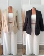 Blazer Alfaiataria Liso Hot Pink - Imagem 2