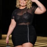 Body Tule Mangas Curtas Fios Lurex