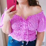 Cropped Elastex Manga Curta