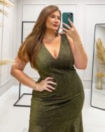 Vestido Festa Luxo Lurex - Imagem 3