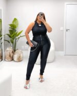 Calça Montaria em Tecido Prada