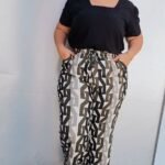 Calça Pantalona Estampada