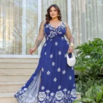 Vestido Estampado Azul